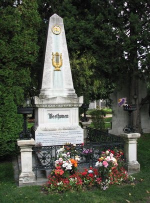 Photo of Beethoven's grave