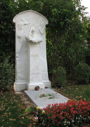 Photo of Brahms' grave